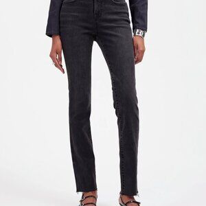 Brand New Madewell Stovepipe Jeans in Armand Wash Raw Hem Edition Size 26